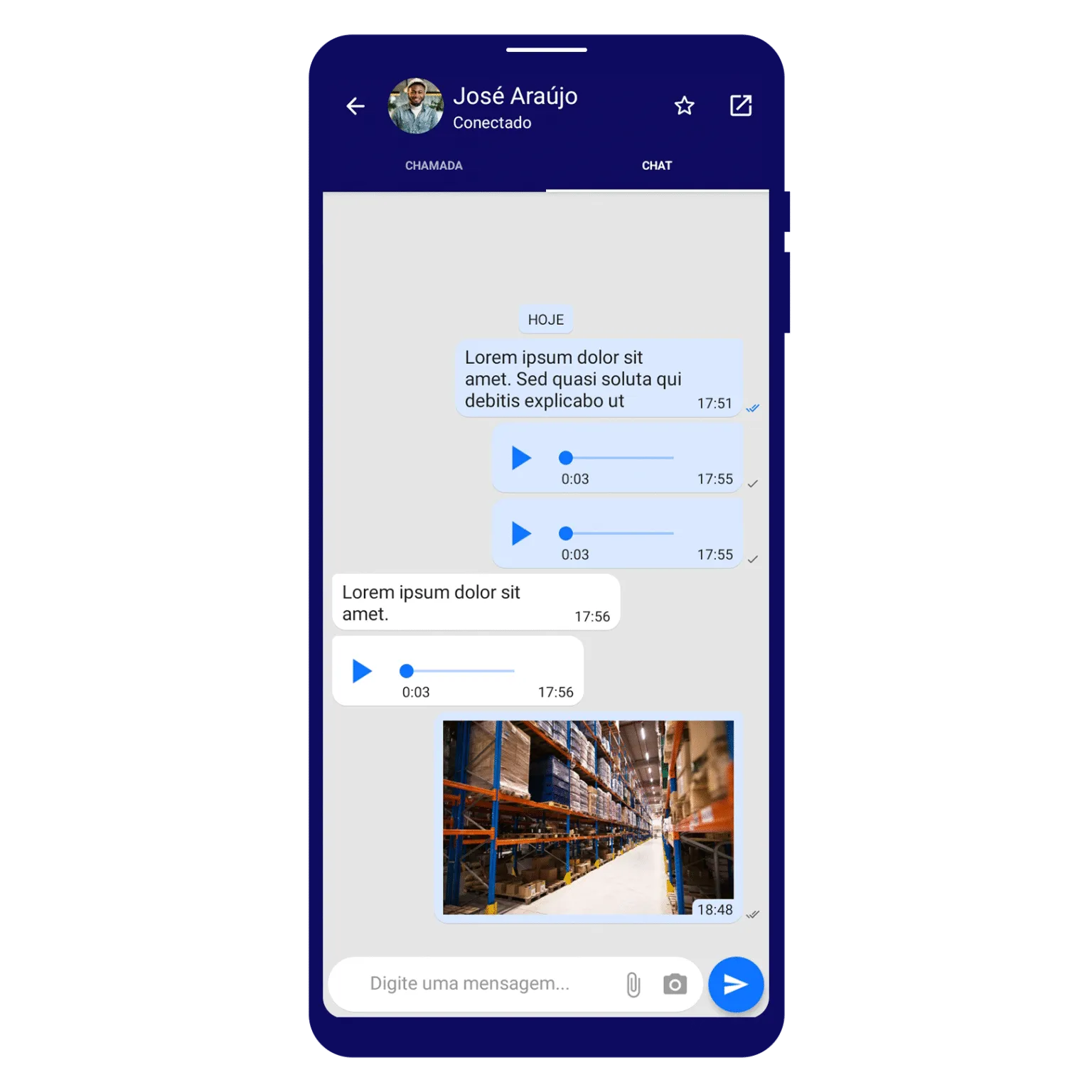 Historial de mensajes de voz en la app BiPTT